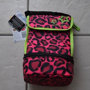 NEW! Arctic Zone Pink Leopard Cheetah Lunch Bag